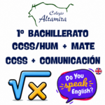 1BACH: LOTE COMPLETO Opción CCSS/Humanidades + Matemáticas CCSS + Comunicación Oral en Inglés