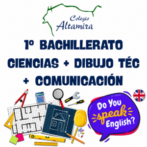 1BACH: LOTE COMPLETO Opción Ciencias y tecnología + Dibujo Técnico + Comunicación Oral en Inglés
